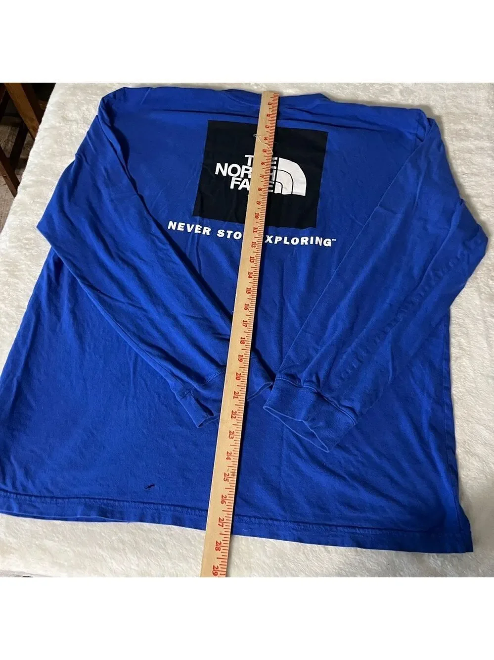 The North Face Blue Long Sleeve Shirt XL